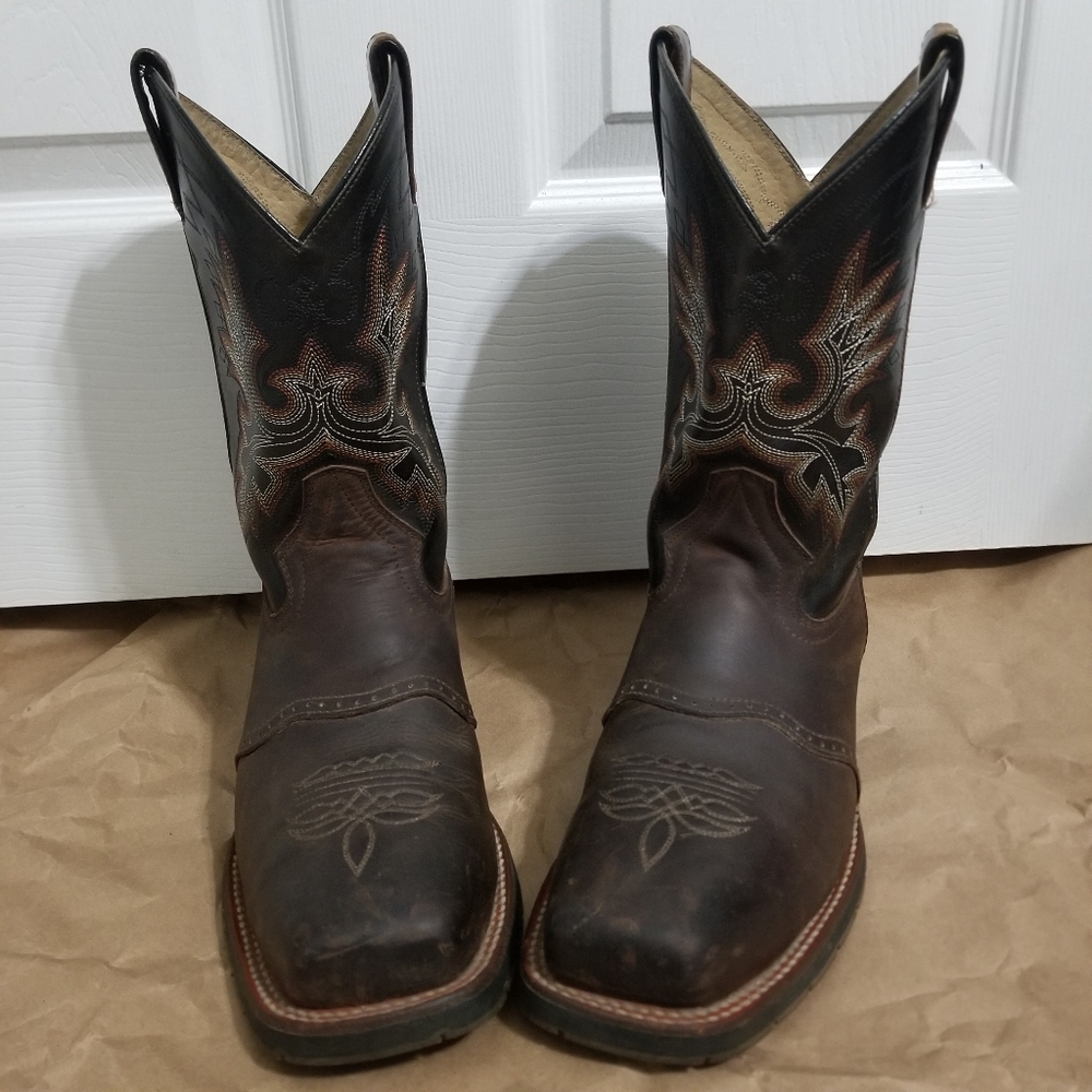 Double-H Brown Boots - Picture 9 of 9